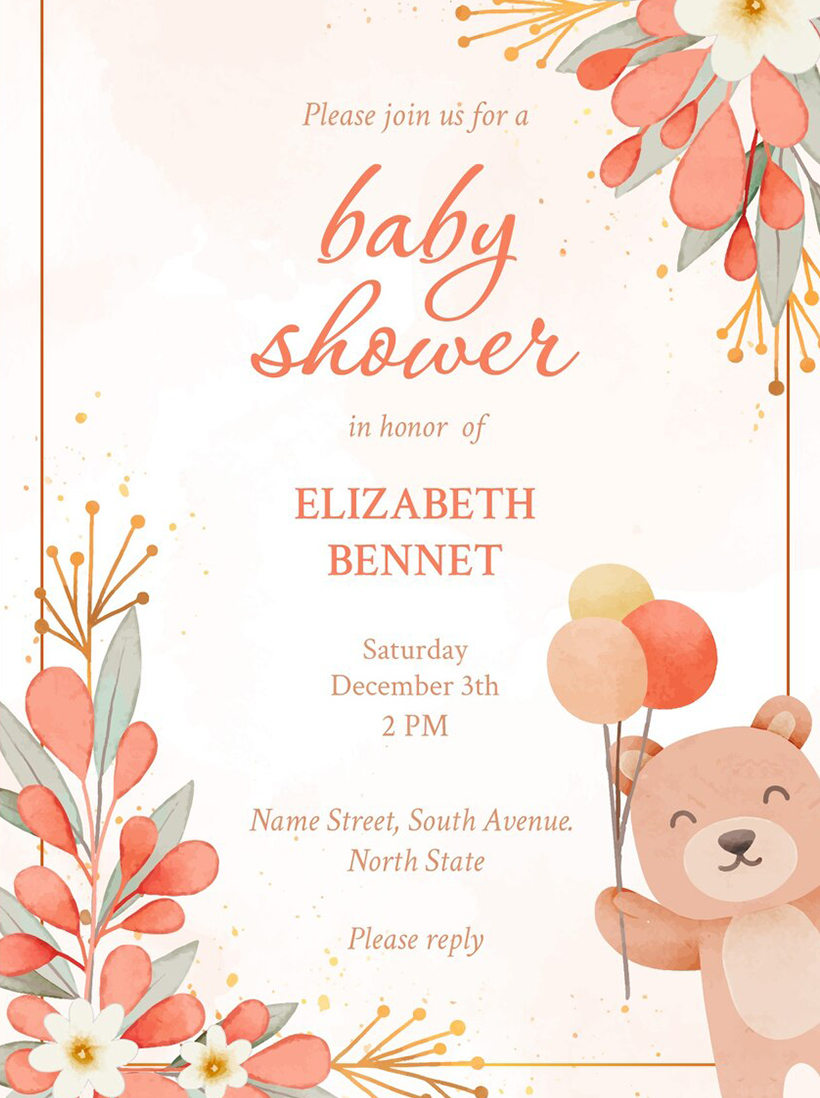 Baby Shower Invitation Card Printing in Dubai UAE