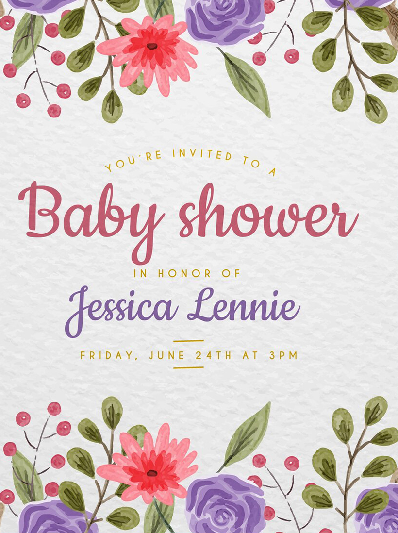 Baby Shower Invitation Cards